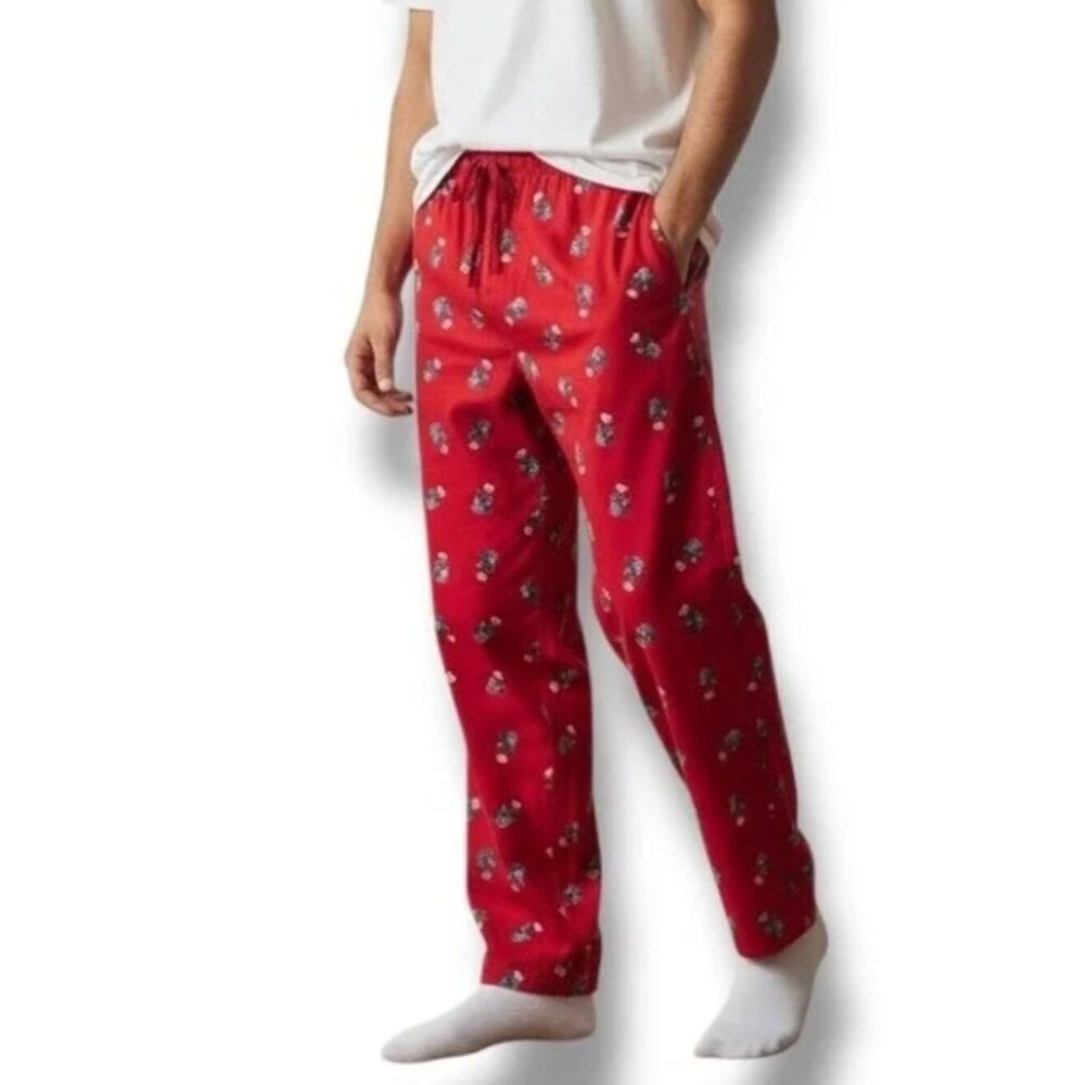 Polo Ralph Lauren Red Teddy Bear Pajama Pants Size Large
